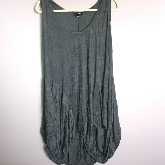 Valeria Fratta - Grey Wrinkle Summer Dress. - Picture 1 of 7